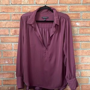 Banana Republic Factory Long-Sleeve V-neck Blouse